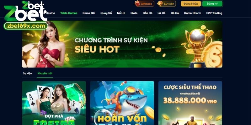 Điểm danh các sự kiện ưu đãi đang diễn ra tại ZBET